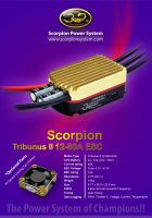 Scorpion TRIBUNUS II 12-80A (SBEC) Brushless Regler 4-12S Lipo
