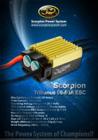 Scorpion TRIBUNUS 06-80A (SBEC) Brushless Regler 3-6S Lipo